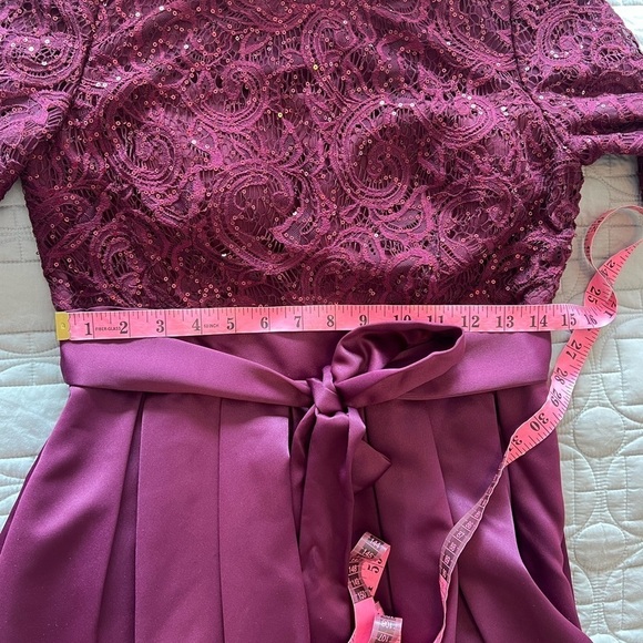 Alex Evenings Sequin Lace High-Low Cocktail Dress NWT - Picture 11 of 16